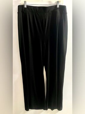 Torrid Black Pull-On Dress Pants Plus Size 5 Wide Leg Stretch Work Career 5X